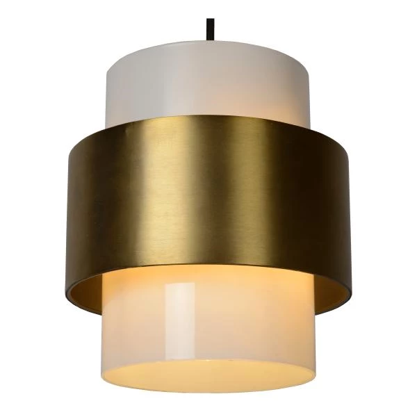 Lucide FIRMIN - Pendant light - Ø 20 cm - 1xE27 - Matt Gold / Brass - detail 3